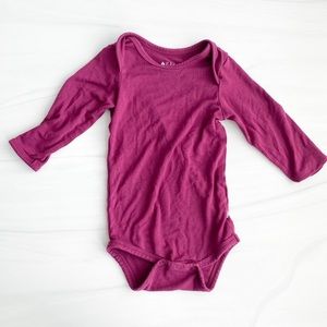 Kyte Baby Long Sleeve Bodysuit Dahlia 3-6 month